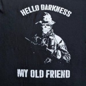Redbubble Hello Darkness My Old Friend Veteran Skull Classic T-shirt